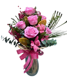 Vazoda 7 Pembe G�l