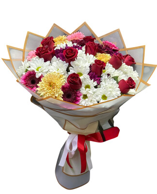 Kar���k Papatya G�l Buketi