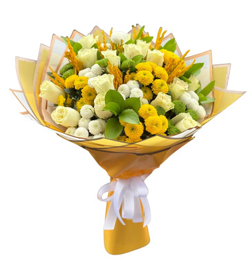 Sar� Beyaz Buket